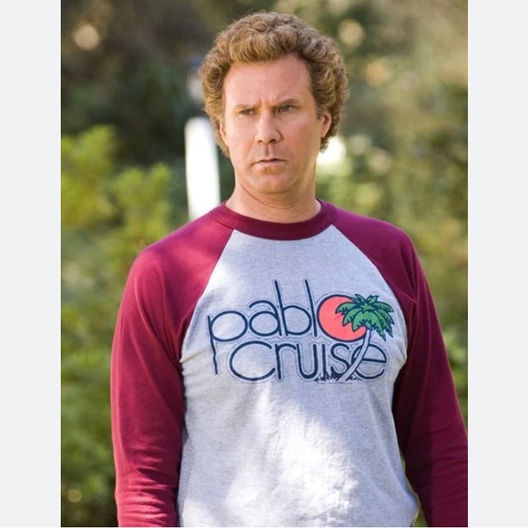 Shirts Pablo Cruise Baseball Tee From Step Brothers Movie Worn By